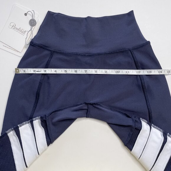 NWT BOMBSHELL SPORTSWEAR Perform Thigh High Leggings “Twilight Blue” Small - Picture 4 of 8